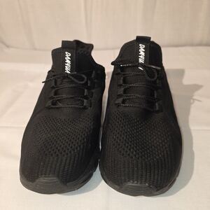 DAMYUAN Men's Black Running Shoes SZ 8